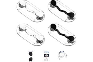 Gjinxi 4PCs Magnetic Eyeglass Holder, Lightweight Name Tag and Magnet Pen Holder, Broach Broche Glasses Accessory, Stylish Pins for Clothes Shirt, Reading Glasses Sunglass Chains