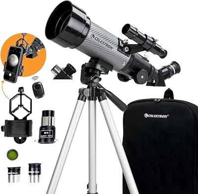 Celestron Travel Scope 70 DX Refractor Telescope with Backpack Digiscoping