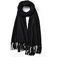 Clothirily Womens Winter Scarf, Fashion Cashmere Feel Plaid Scarfs for Women, Pashmina Shawls and Wraps, Long Blanket Scarf