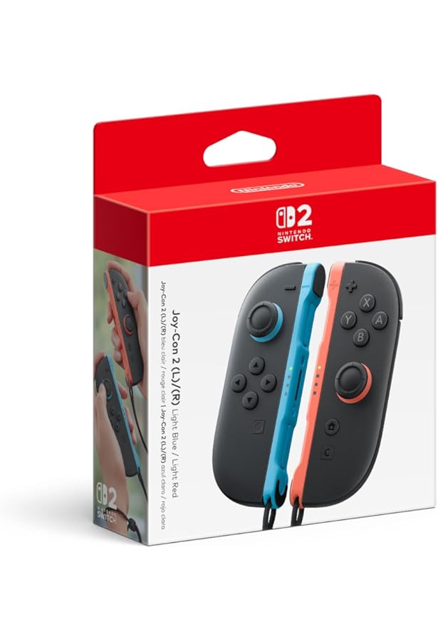 Amazon.com: Nintendo Joy-Con (L/R) - Neon Red/Neon Blue