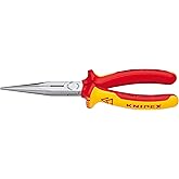 Knipex 2618200US 8-Inch 1000Volt Long Nose Pliers with Cutter
