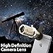 HD Clip-on Camera Lens, Multi-Function 12x Zoom Telephoto Lens + 0.45X Wide Angle Lens + 15X Super Macro Lens for iPhones, Samsung, Other Smartphones (Gold)