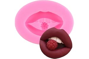 YIHUOMOLDS Kiss Collection Fondant Silicone Mold Lips Fondant Mold for Cake Decorating Cupcake Topper Candy Chocolate Gum Pas