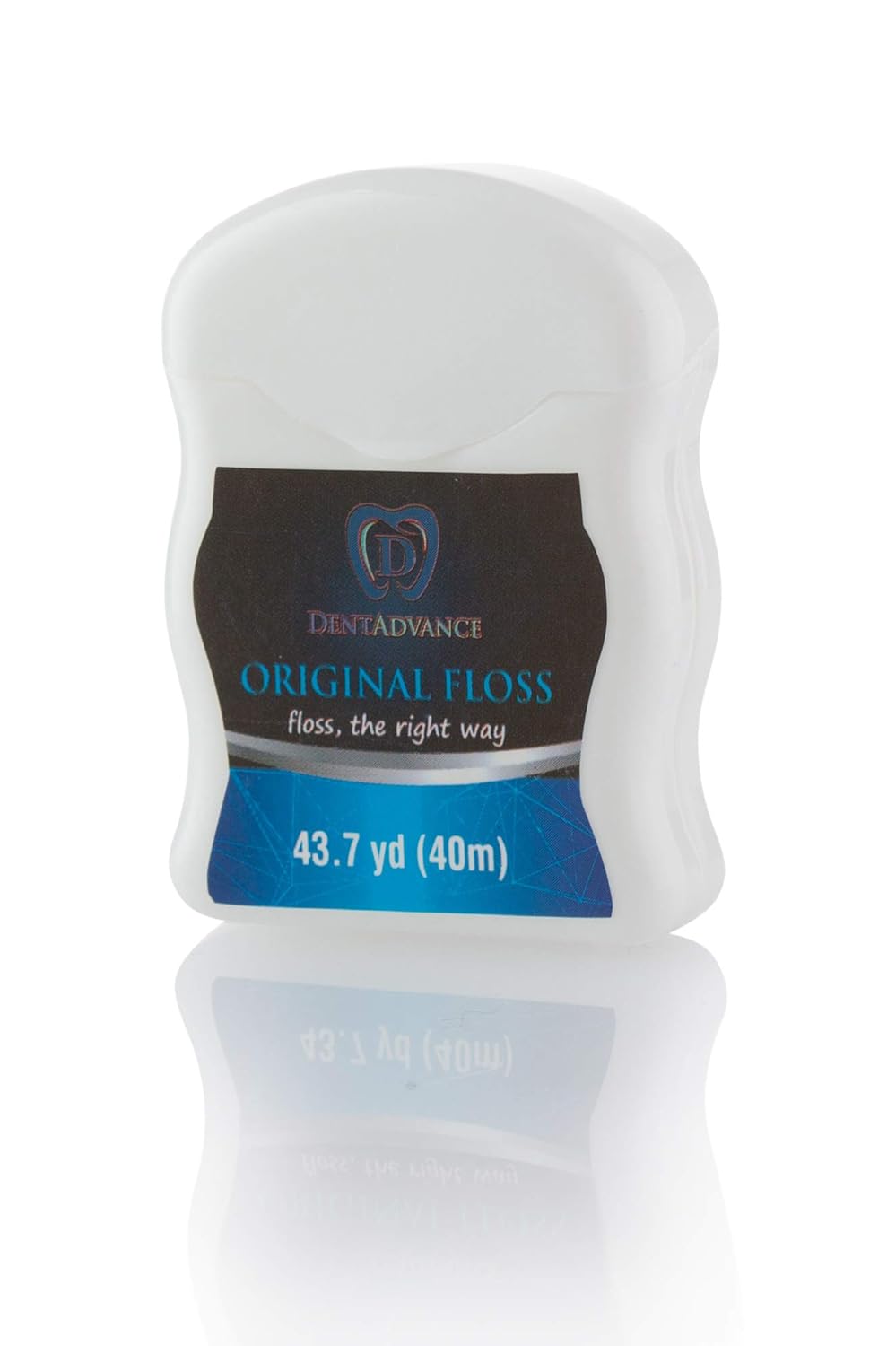 DentAdvance Unflavored Dental Floss - Premium Unwaxed, Easy Reach Back Teeth | Tooth Floss | Original, Pack of 3: Health & Personal Care