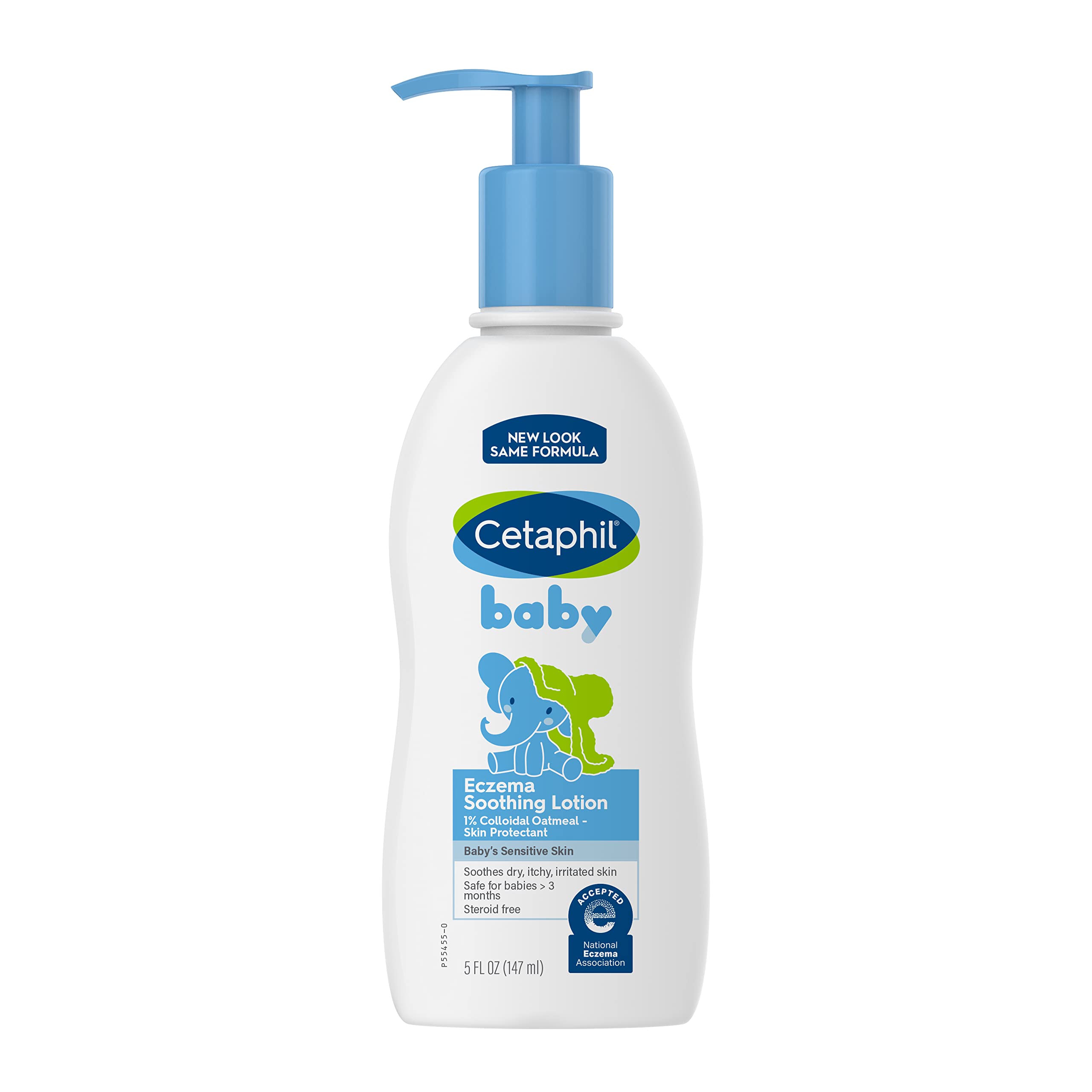 Cetaphil Baby Wash & Shampoo, 13.5 Fl. Oz & Baby Eczema Soothing Lotion with Colloidal Oatmeal, For Dry, Itchy and Irritated Skin, 5 Fl. Oz