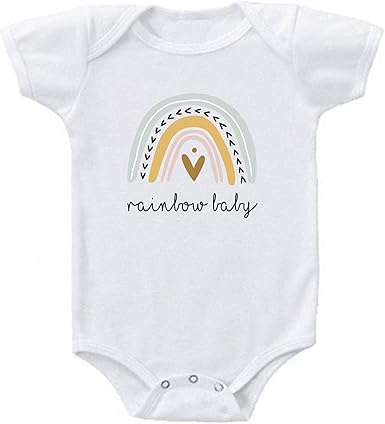 rainbow baby romper