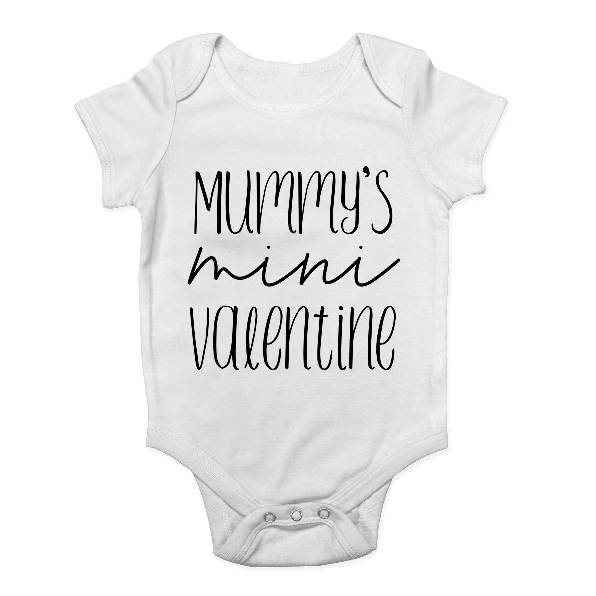 Shopagift Mummy's Mini Valentine Baby Vest Bodysuit White