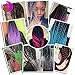 2 Tone Ombre Jumbo Braiding Hair Extention High Temperature Kanekalon Synthetic Braiding Crochet Twist Hair Braids With Small Free Gifts 24inch 3pcs/lot(Pink/Lake Blue)