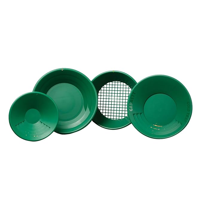 GARRETT Goldwaschen Goldwaschpfanne nuggets24 Schatzsucher Deluxe SET