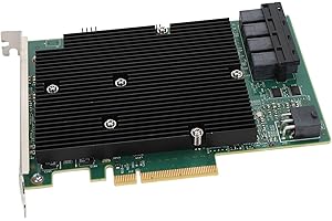 LSI 9300 16I HBA Card 12Gbps 16 SAS Port Controller PCIe Expansion for High Performance Data Transfer Servers