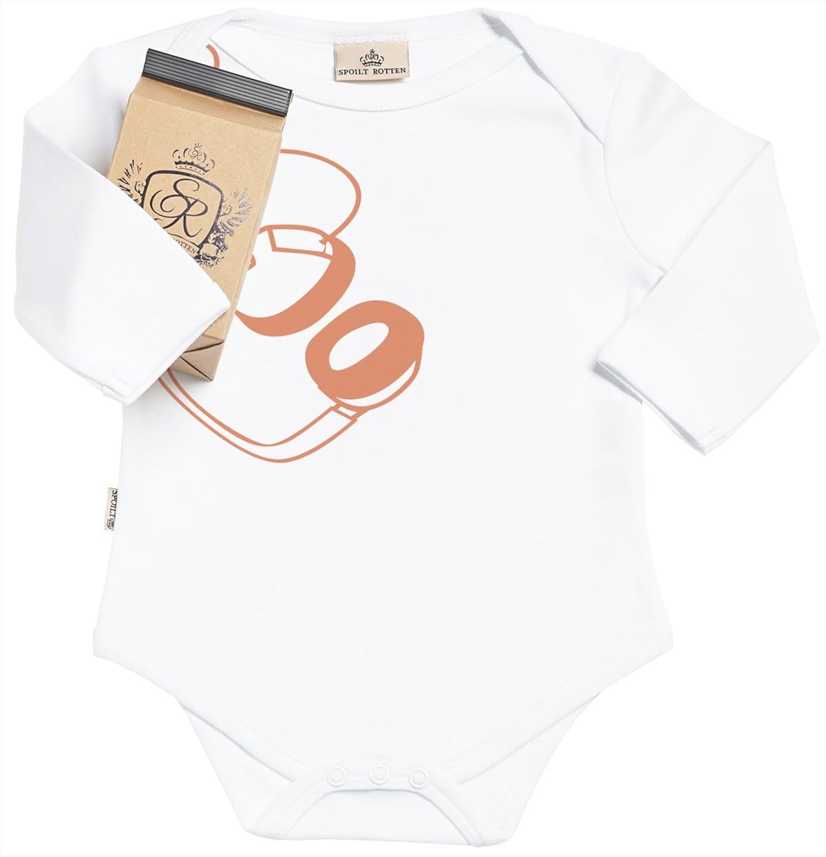white organic baby grows