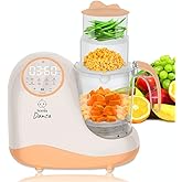 Baby Food Maker Chopper Grinder - Mills and Steamer 8 in 1 Processor for Toddlers - Steam, Blend, Chop, Disinfect, Clean, 20 