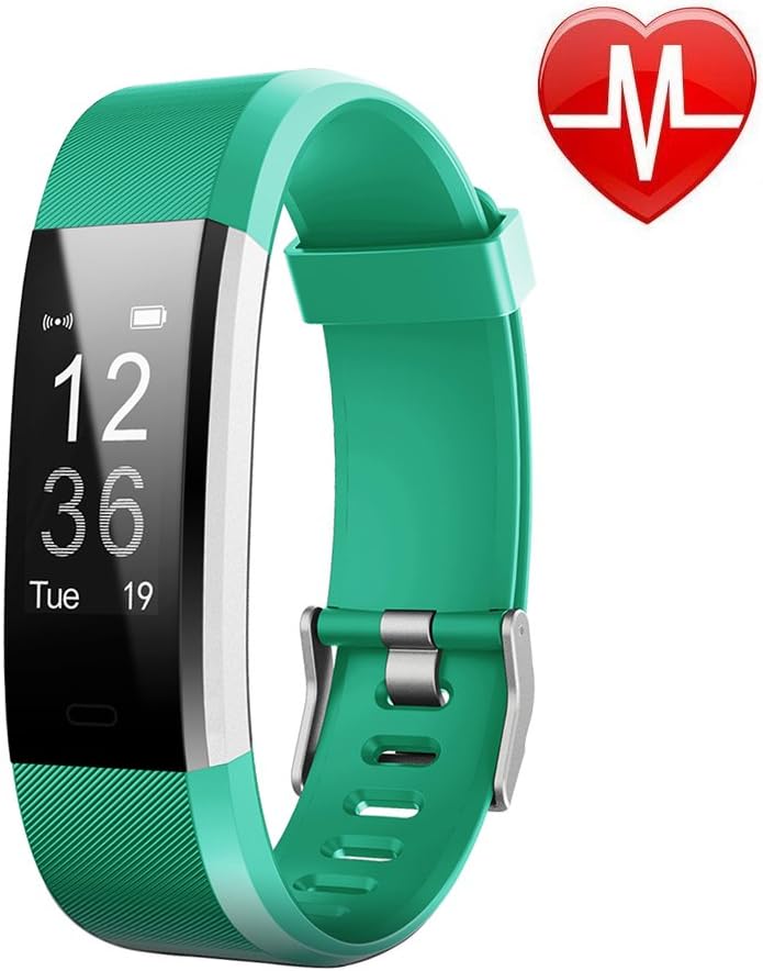 Fitness Tracker HR, Activity Tracker Watch Heart Rate Monitor, Waterproof Smart Fitness Band Step Counter, Calorie Counter, Pedometer Watch Kids Women Men