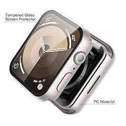 Misxi 2 Pack Hard PC Case with Tempered Glass