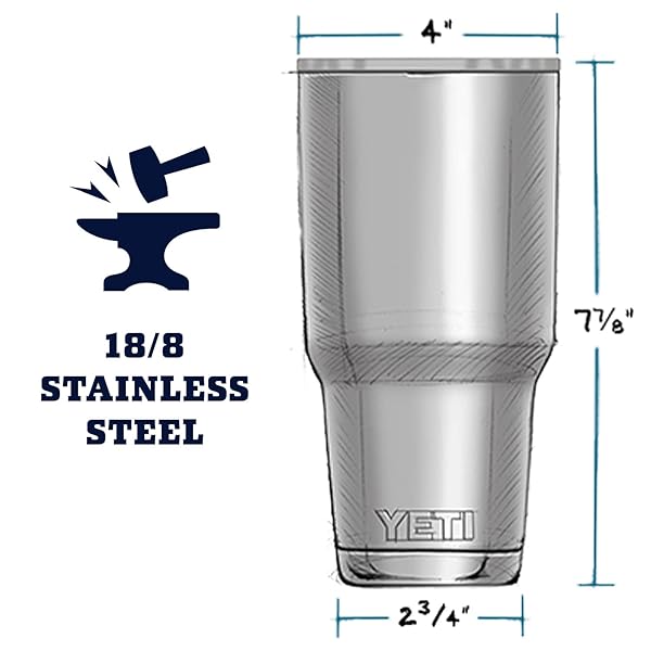 YETI RAMBLER 30 OZ TUMBLER RETIRED COLORS, STAINLESS STEEL, VACUUM INSULATED WITH MAGSLIDER LID, BIMINI PINK