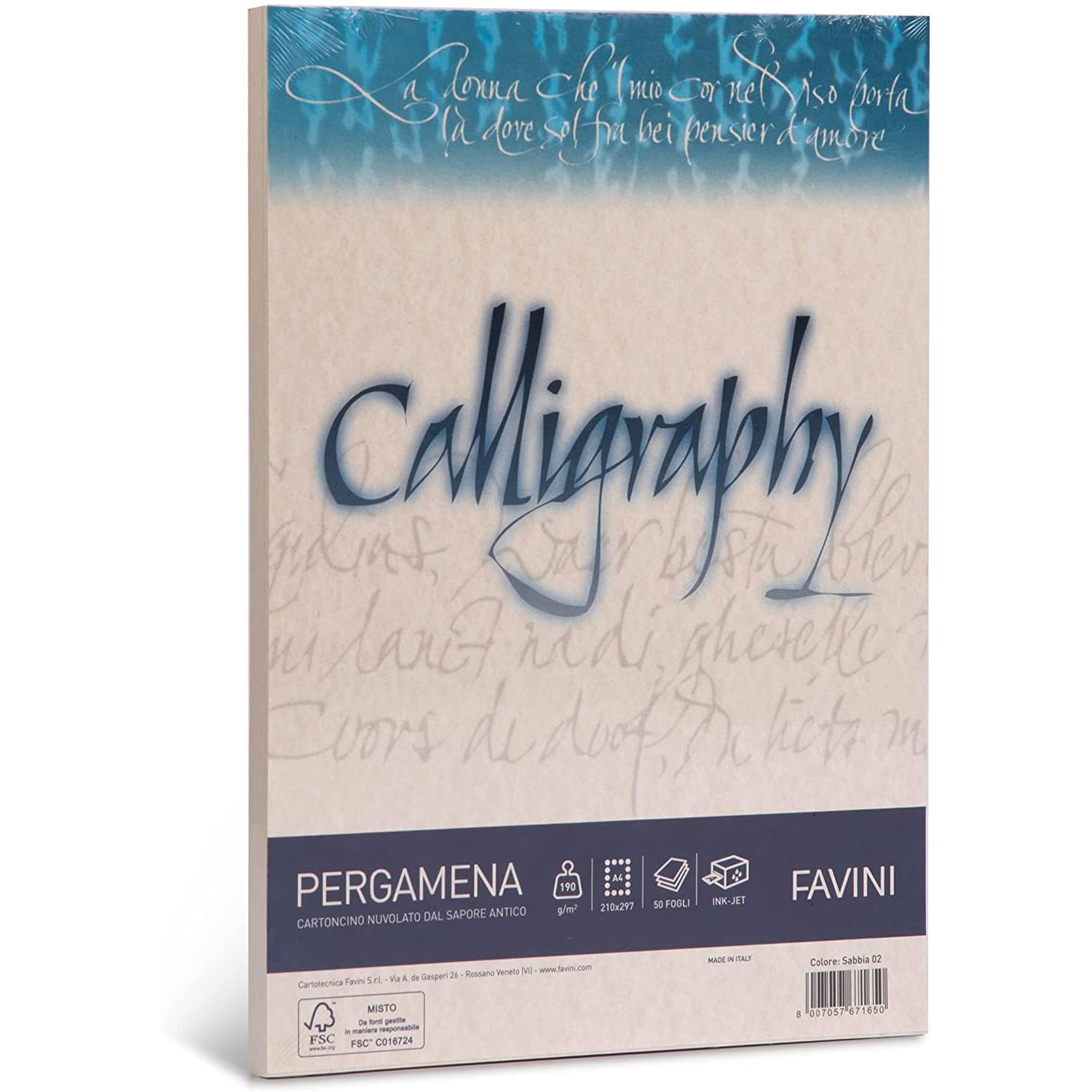 Favini A69U084 Calligraphy Pergamena Smooth