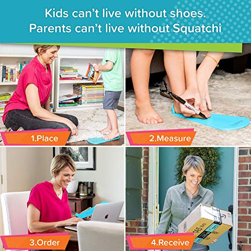 Foot Measuring Device, Shoe Sizers for Kids Squatchi Shoe Sizer Plus