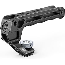 Micro Single Camera Universal Side Handle, Horizontal Vertical Shooting L Plate Bracket With 1/4 Inch Screw Hole Cold Shoe For Microphone LED Light