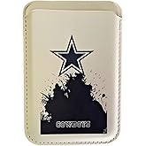 LOKLNEYK For MagSafe wallet, 1 card slot, can hold multiple cards, Magnetic mobile wallet, suitable for Cowboys for iPhone 17/16/15/14/13/12 series, RFID blocking, vegan leather