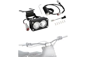 BAOUFF Electric Dirt Bike Headlight with Control Switch,Light Bar Kit for Surron Light Bee X(LBX) and S(LBS)/Talaria Sting R MX4/X260-White Lighting