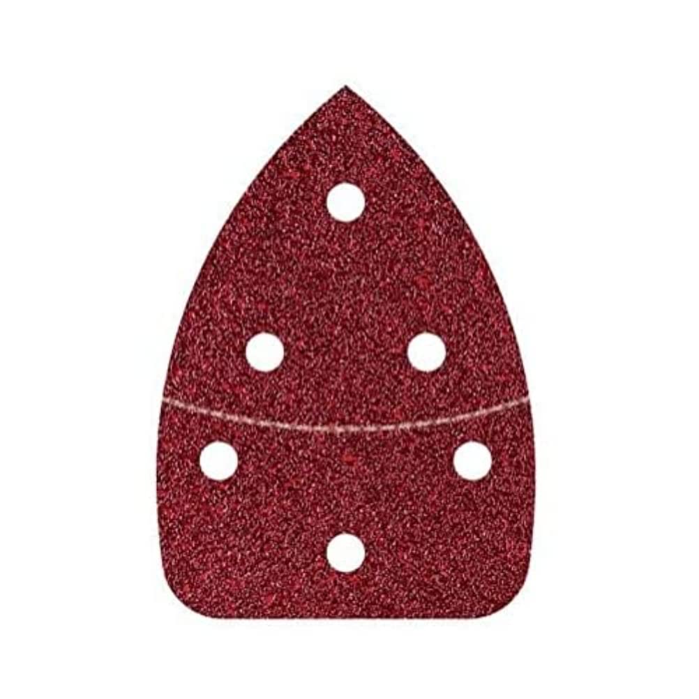 wolfcraft 6 Easy-Fix Sanding Sheets for wood/metal, 98 x 139 mm, grain 40 I 3136000