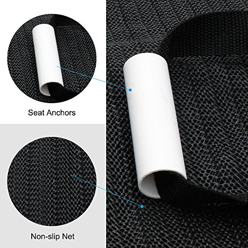 Pet Dog Seat Cover Waterproof Car Backseat Covers Dog Hammock Non-slip Scratch Proof Rear Seat Cover Protector for Pets,Fabric&Polyester Bench Seat Cover for Car Truck SUV,Extra Large Seat Cover,Black