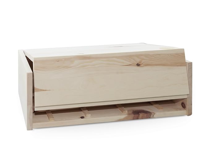 Zirbenfamilie ZirbenBrotkistl-länger frisch und guat, Holz, Natur 16 x 45 cm