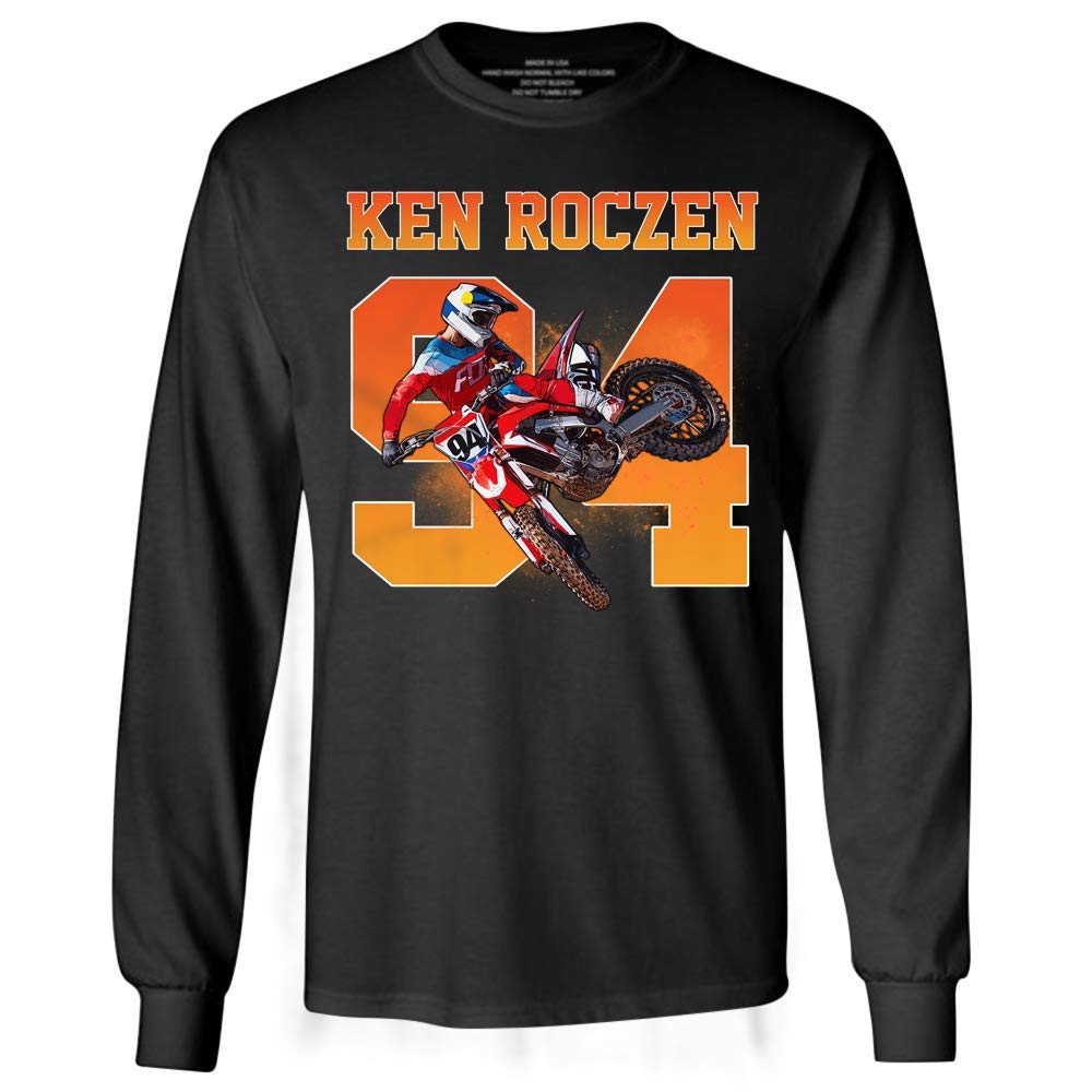 Roczen 94 Ken Motocross Supercross Racer Racing Dirt Bike Long Sleeve T