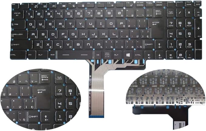 ノートパソコンのnoバックライト付きキーボード 互換 Msi Gl62 6qc 041jp 6qc 049jp 6qd 001jp Gp72 2qe 033jp Cx62 6ql 001jp 日本語 クリスタルキーキャップ Frupart パソコン用キーボード 通販 Amazon