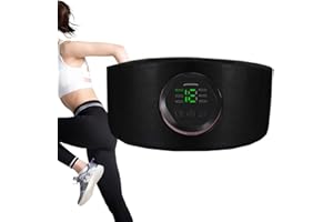 Belly Massager To Remove Fat,Rechargeable Ab Stimulator Belt - 18 Intensity Settings 6 Massage Modes Body Sculpting Machine f
