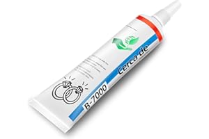 Cerca de Jewelry Glue，Glue for Jewelry Making Repair，Suitable for bonding gem, Pearls, Earrings, Rings, Bracelets, Rhinestones, and Metals。Strong Waterproof Clear Adhesive 。2oz。