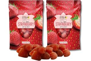 Nutty & Fruity - Pack of 2 - Dried Strawberries - 4.5 oz. Bags By Lyza's Sweets & Treats