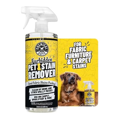 Chemical Guys Furbidden Pet Stain Remover for Car & Home, Carpet & Upholstery Cleaner, Eliminates Pet Odors & Stains from Urine & Vomit, Multi-Surface Pet Odor Neutralizer - from (32 Fl Oz)