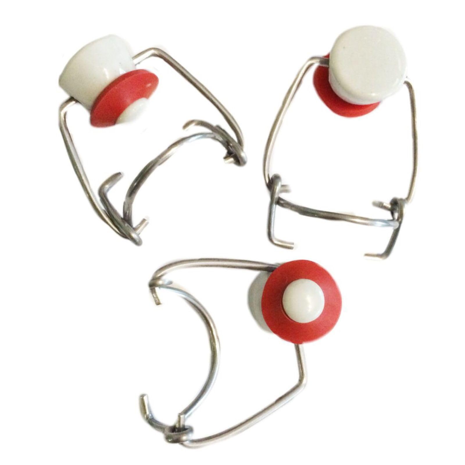 Nutley's 3 Replacement Ceramic Swing Stoppers for Traditional Glass Bottles
