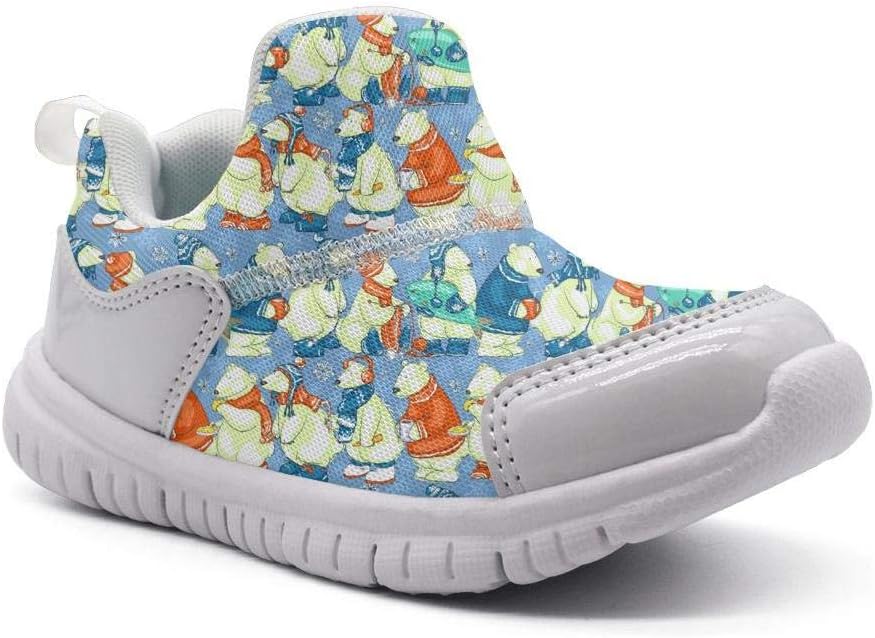 ONEYUAN Children The Polar Bear Habitat Blue Kid Casual