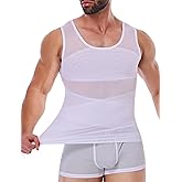 Vaslanda Men Body Shaper Slimming Vest Tummy Control Undershirt Gynomastica Compression Shirt Waist Trainer Tank Top