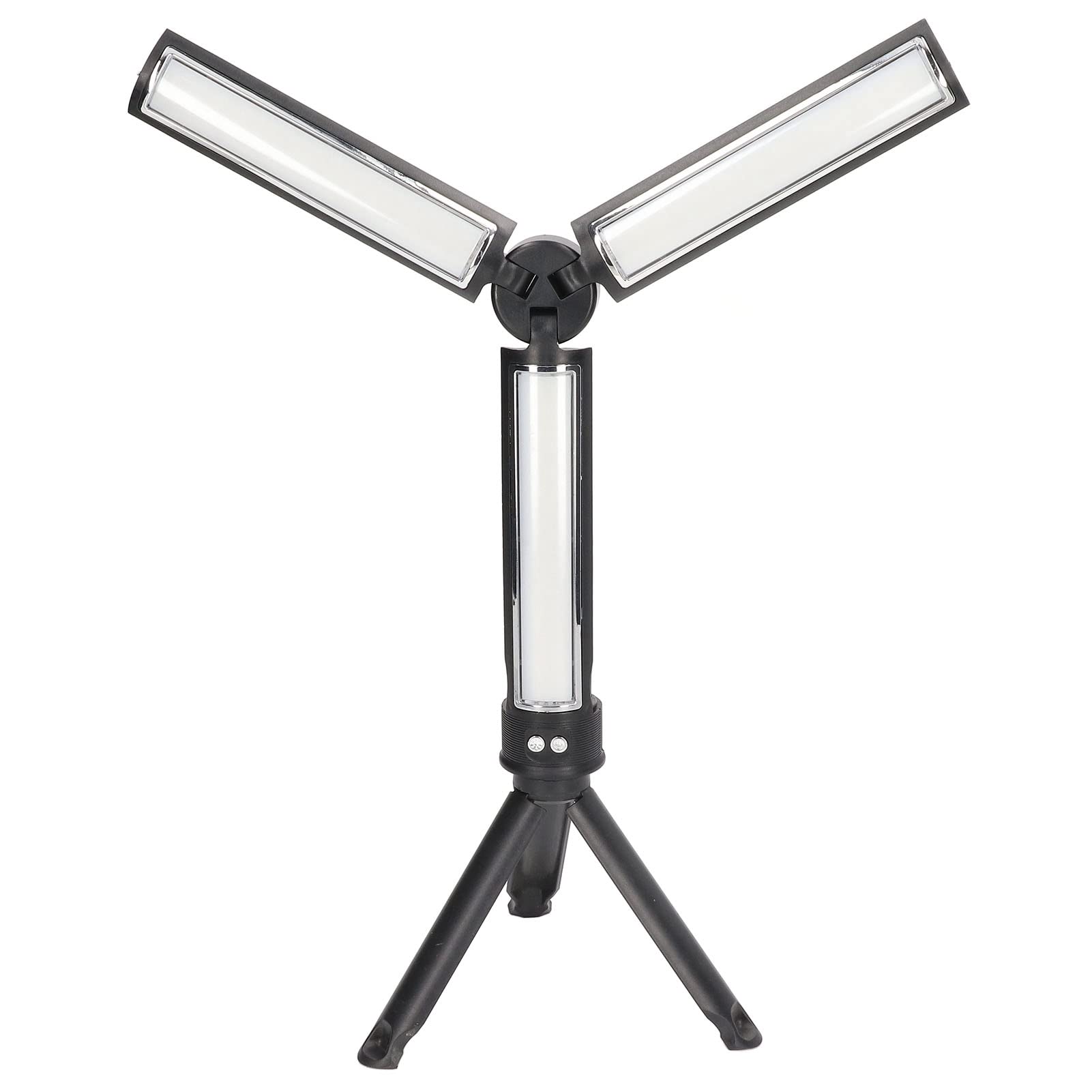 LED Work Light with Stand, Work Light with Triple LED Lamps USB Charging Camping Lamp for Outdoor Shooting