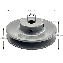 Saelno AK41-5/8 V Belt Pulley 5/8 inch Bore