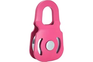 AyA Gear 6 Ton Snatch Block for Winch, 13,000 lbs Heavy Duty Towing Pulley, Compact Off-Road Recovery Accessory for Jeep, Truck, ATV, UTV, Pink