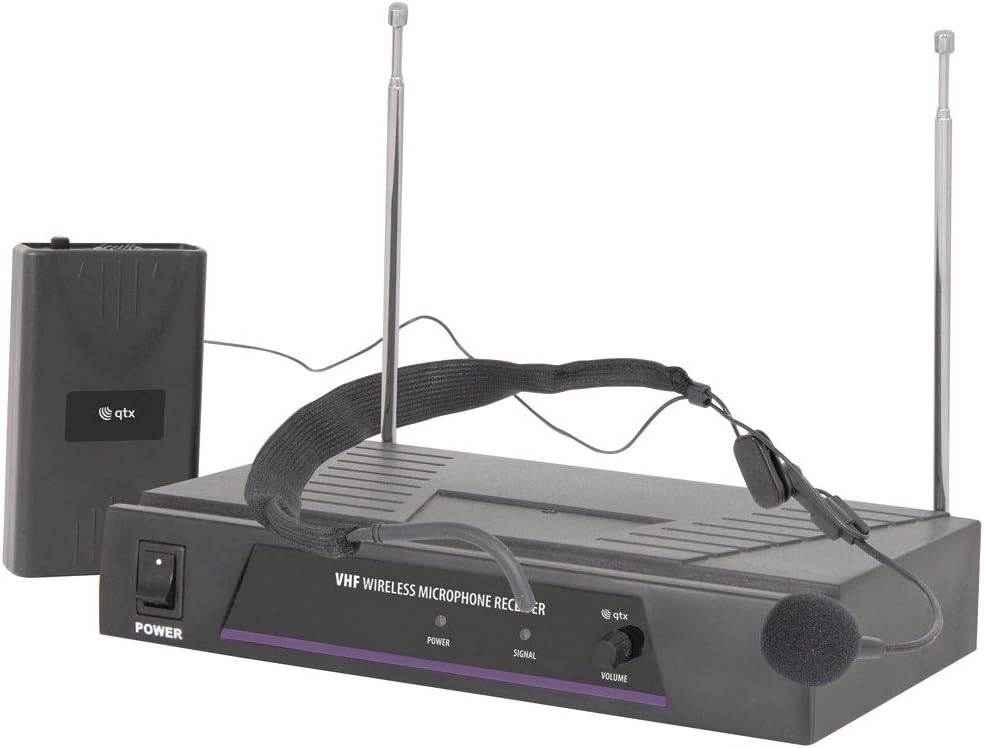 Wireless Headset Microphone System Ideal For Aerobics, Churches