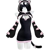 KORURACLUB Sexy Cat Maid Outfit Womens Lingerie Set Kitten Cat Claw Cosplay Sexy Sweater lingerie animal Cosplay lingerie