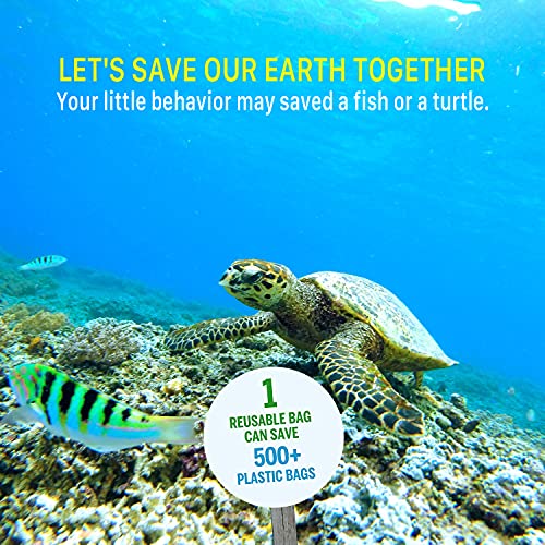 Nikaka Reusable Food Storage Bags 10 Pack, FDA Grade Stand Up Reusable