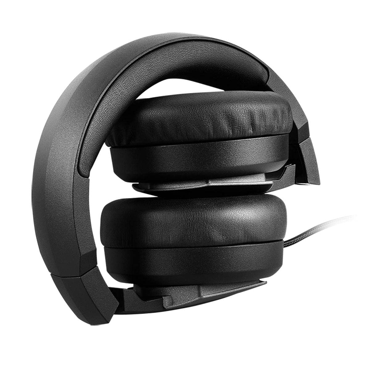 MSI Immerse GH61 Gaming Headset, Hi-Res Virtual 7.1 Surround Sound, Built-in ESS DAC & AMP, 3D Audio, Swappable Ear Cushions, 3.5mm Jack/USB, Carrying Case Included, PC/Mac/PS4/Xbox