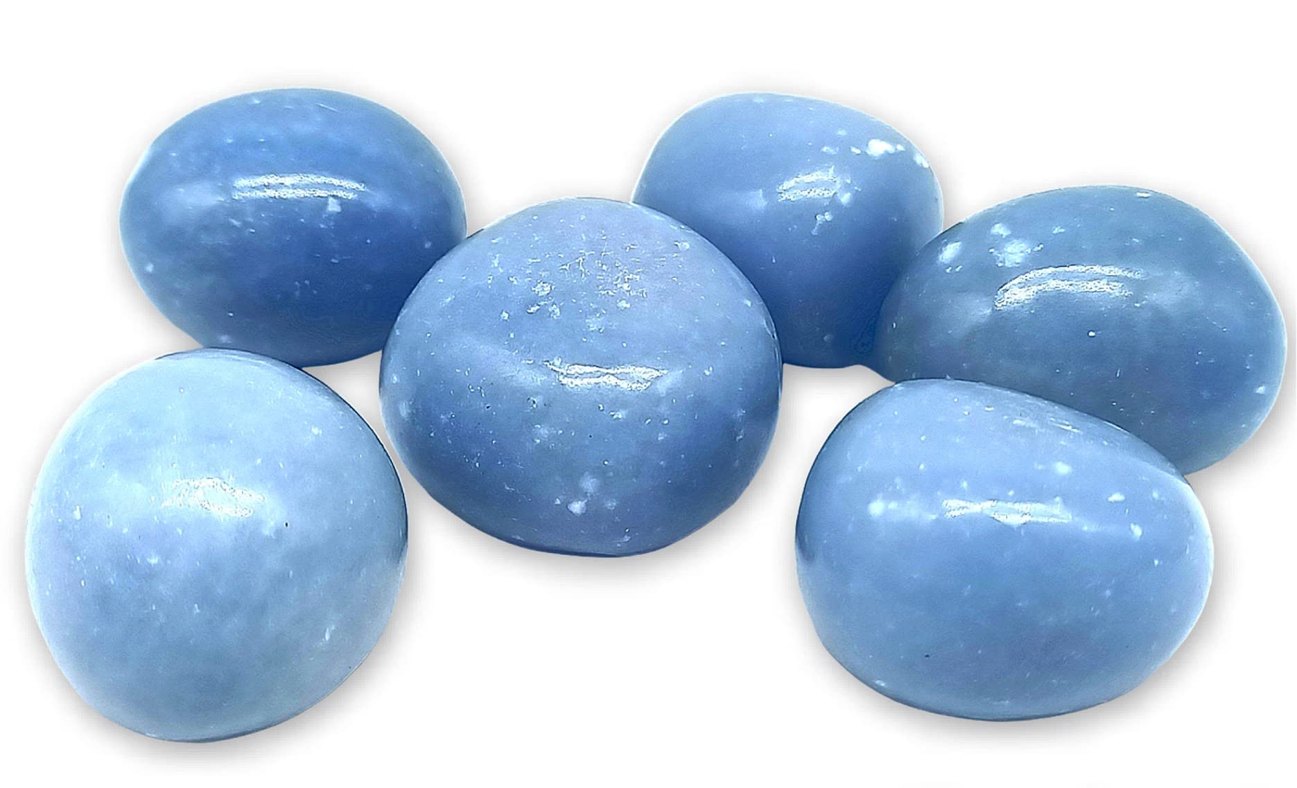 TENET - 3 Pieces Natural Tumbled Stone Polished for crystallotherapy, Reiki and Meditation - 20-25 mm (ANGELITE)