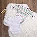 HOTONE Newborn Baby Girl Boy Snowflake Coat+Romper Playsuit Christmas Outfits Clothes (12-18 Months, White)