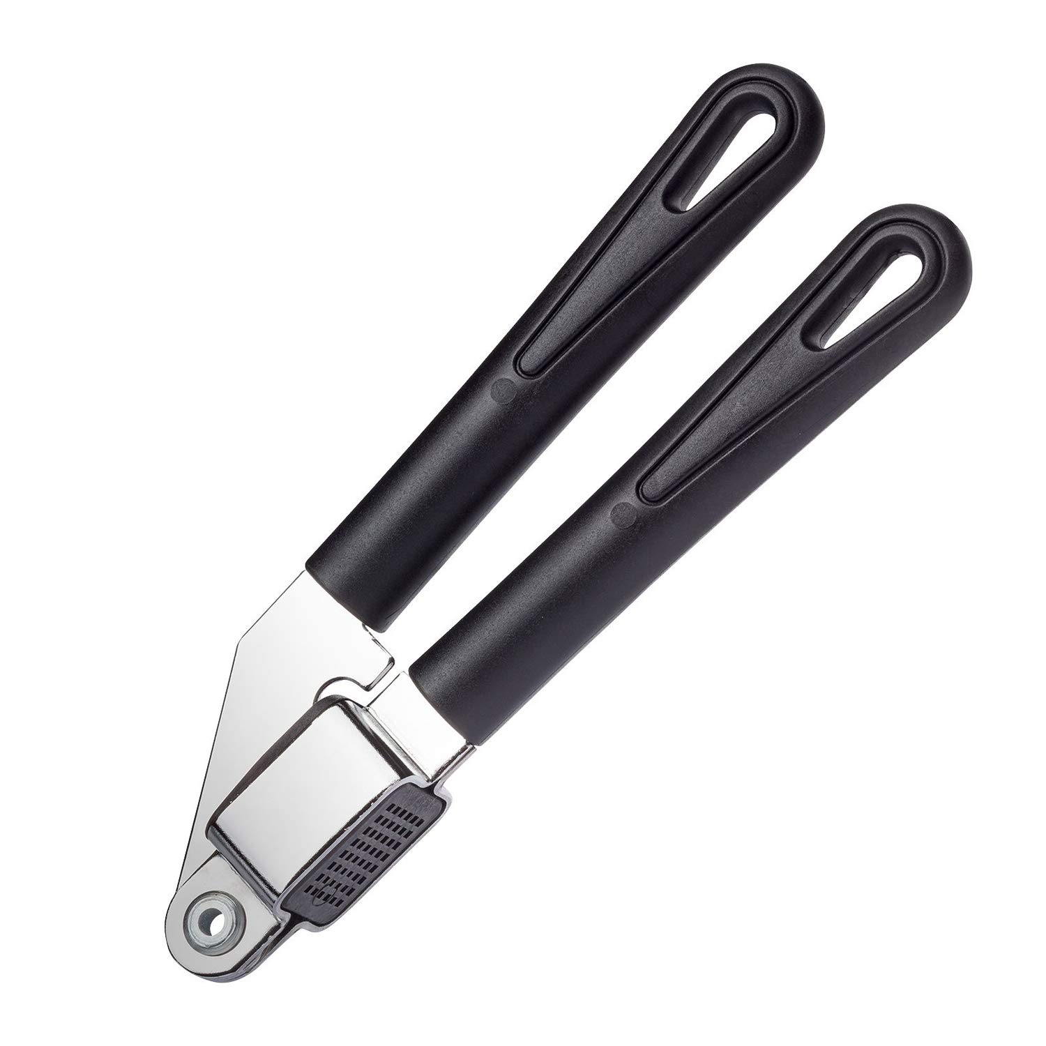 Westmark Garlic Press With Removable Grid Insert, Chromed, Length: 19.7 cm, Steel/Plastic, Gentle, Black, 28362270