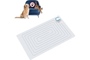 PAPARELA Scat Shock Mat for Dogs and Cats Indoor, Pet Shock Mats for Training Pets, Electric Repellent Mat Keeps Dogs and Cats Off Counter, Couch and Sofa, 3 Training Modes (One Piece 22"x 14")