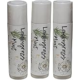 Golden Hives Apiary Moisturizing Lip Balm With Raw Beeswax & Organic Cocoa Butter - Lemongrass Mint (pack of 3)