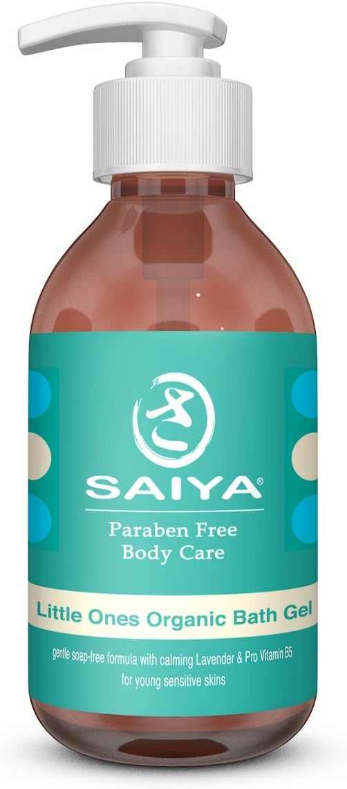 SaiyaAll Natural, Lavender Baby Calming Bubble Bath – Parabens, Fragrance & Chemical Free – 100% Safe, Gentle, Moisturising & Skin Nourishing Formula – Relaxing Bedtime Body Wash – 200ml Bottle