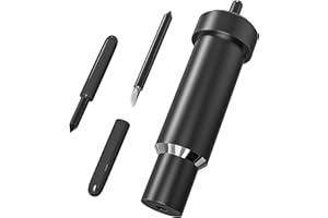 TERMOOAN Replacement Deep Point Blade & Black Deep Cut Housing Compatible with Cricut Explore Air2/ Air3/ Cricut Maker/Maker 3 Cutting Machines, Cut Thicker Materials (Black-Blade and Housing)